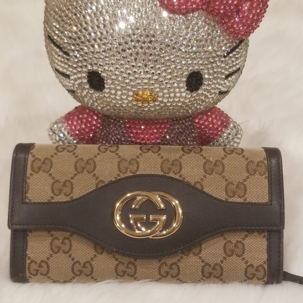 Gucci Monogram Canvas GG Wallet